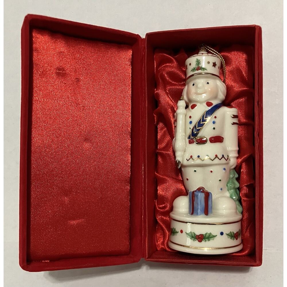 Vtg Formalities by Baum Bros Porcelain Nutcracker Toy Soldier Christmas Ornament